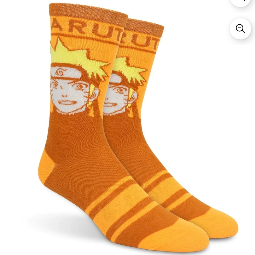 Ripple Junction Naruto Vibrant Orange Anime Socks